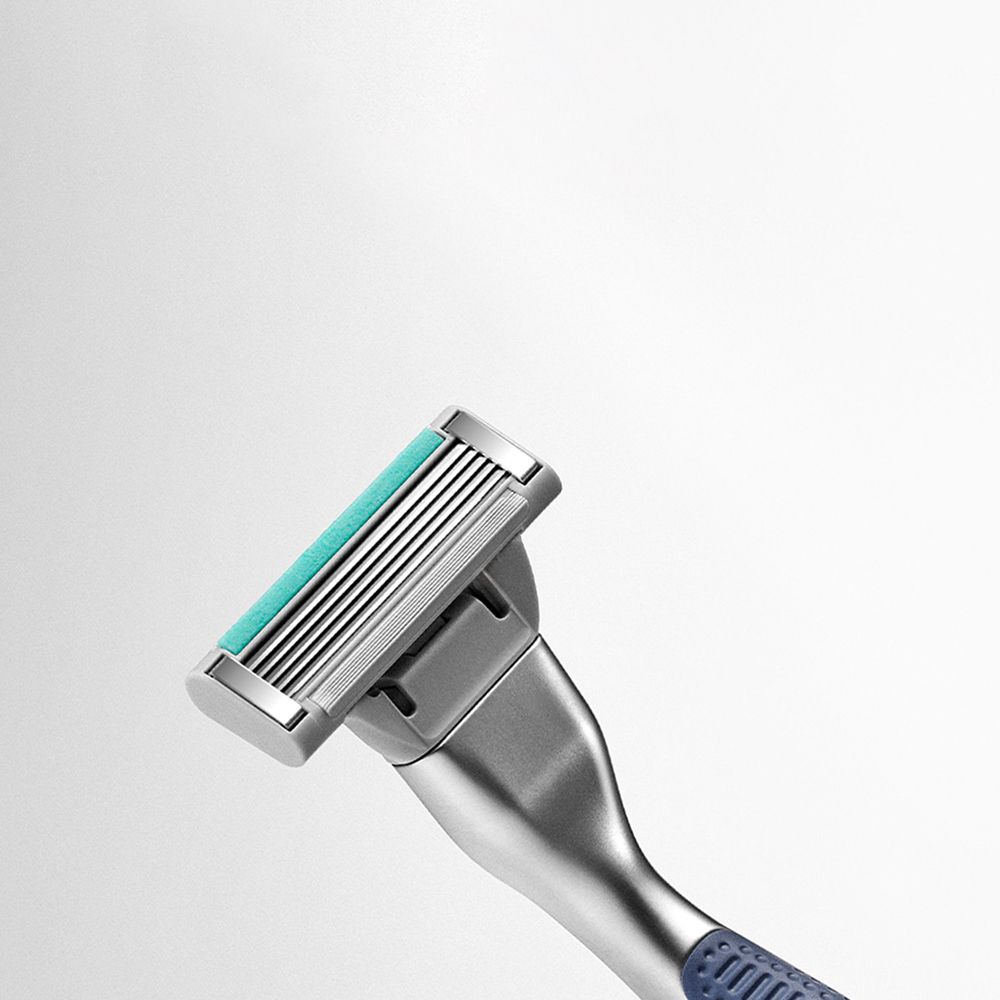 Two Harry's Plus Razors on Grey gradient background
